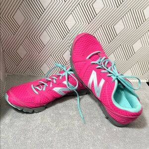 New Balance Pink and Teal Athletic Shoes
